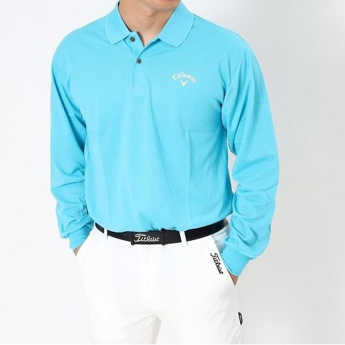 (국내배송) 캘러. 베이직 로고나염 면 긴팔