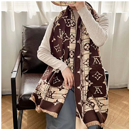 루이*통 로고 울 머플러