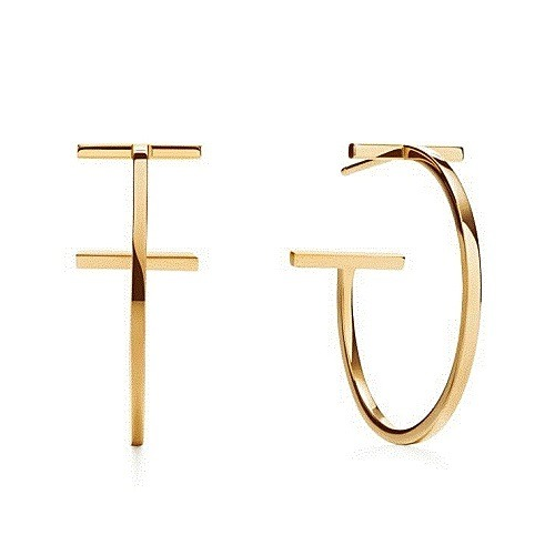 티*니 Tiffany&Co T 후프링 귀걸이
