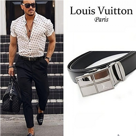 루이*통 롤 플레이트 버클 벨트