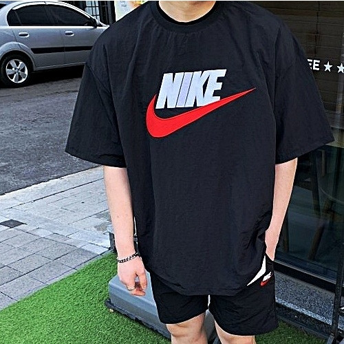 NIKE 아플리케 우븐 숏슬리브 셋업 SET (별도구매가능)