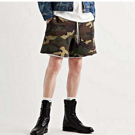 셀린* CELINE 옴므 카모 플라쥬 드로스트링 쇼츠 팬츠