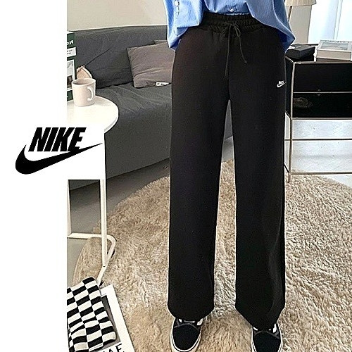 나*키 NIKE 일자 와이드 기모 팬츠