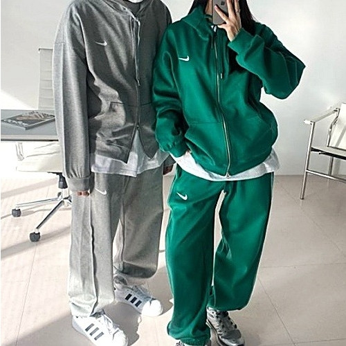 NIKE 로고 데일리 이중지 후드집업 SET - 별도구매가능