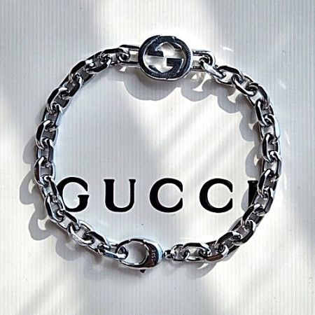 GUCCI 인터로킹 G체인 팔찌