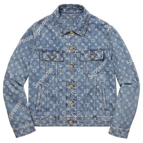 루이비통 x 슈프림 리미티드 모노그램 데님 트레커