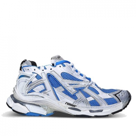 BALENCIAGA 메쉬 앤 나일론 러너 스니커즈 - 블루