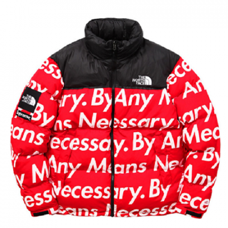 Supreme X TNF 레터링 눕시 자켓