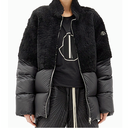 몽클레어 X 릭오웬스 코요테 퀼트시어링 다운자켓