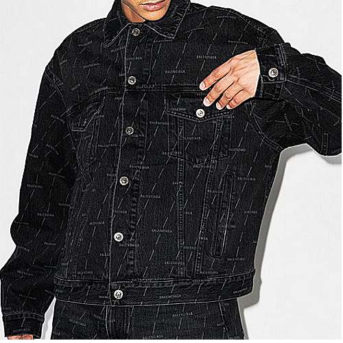 발렌*** 스톤워시 레이저드 데님 트리커