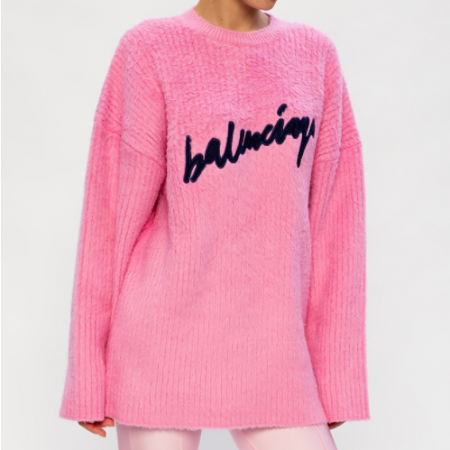 발렌시*가 오버사이즈 로고 스웨터