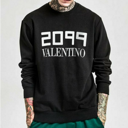 발렌*노 2099 넘버링 로고 맨투맨