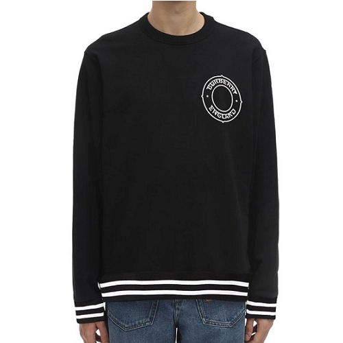 버*리 로고 그래픽코튼 스웨트 셔츠