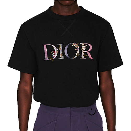 디* DIOR FLOWERS 모티브 티셔츠