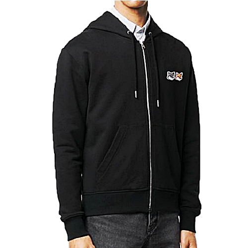 메종 키*네 더블헤드 폭스 후드집업