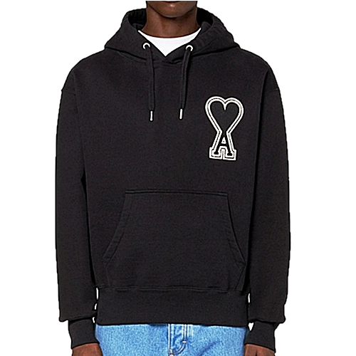 아미 AMI 파리스 빅하트 로고패치 후디