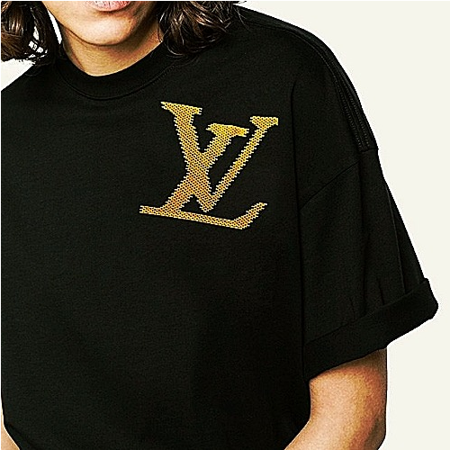 루이*통 LV브릭 로고 티셔츠