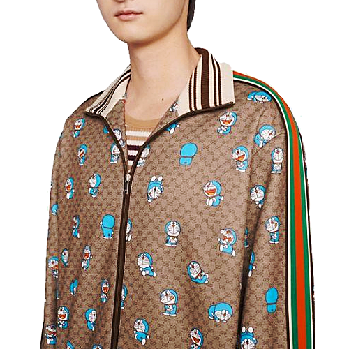 구* x 도라에몽 GG 슈프림 집업 트랙 자켓