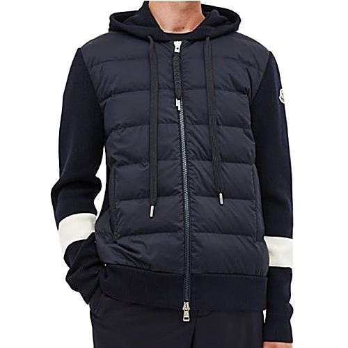 몽클레어 MONCLER 프런트 니트다운 후드 패딩