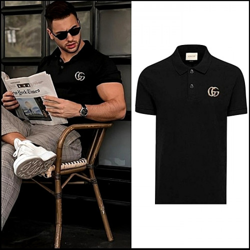 GUCCI 골드 마몬트 카라티셔츠