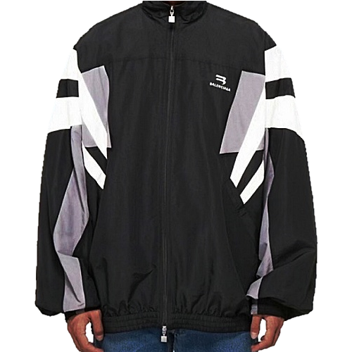 발렌시아가 BALENCIAGA 발렌 트랙슈트 오버 자켓 - 블랙