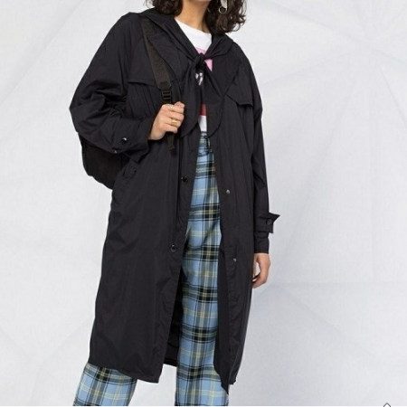 몽클레* vanille 롱 바람막이 코트