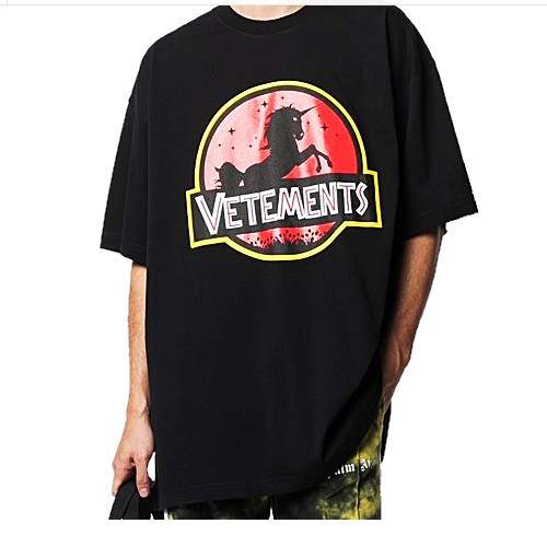 베트* 로고 유니콘 그래픽 프린팅 티셔츠