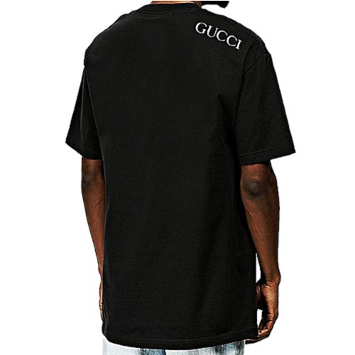 구* GUCCI 백숄더 엠브로이더리 로고 티셔츠