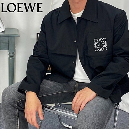 로에베 LOEWE 미니멀 트러커 자켓