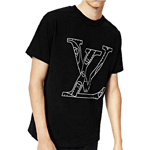 루이비통 NBA 프론트 앤 백 프린트 티셔츠