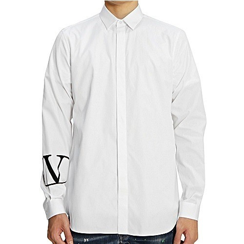 VALENTION 발렌티노 V로고 솔리드 셔츠 (2color)