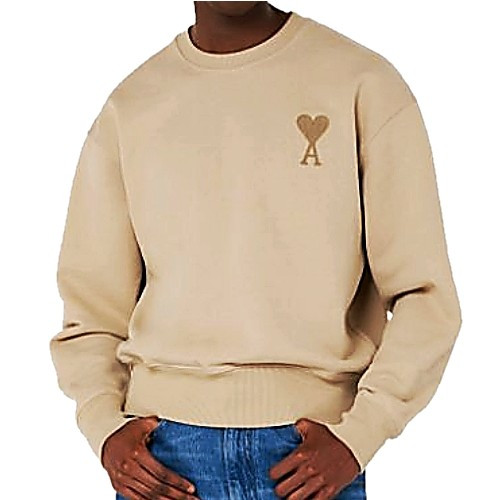 아미 AMI 드 꾀흐 톤온톤 빅하트 로고 스웻셔츠