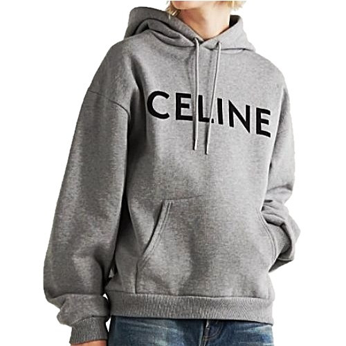 셀린느 CELINE 로고 프린트 후드