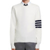 THOM BROWNE 밀라노 스티치 4-바 크루넥 스웨터