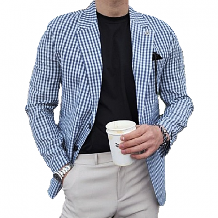 구* GUCCI 시어서커 스포츠 클래식 자켓