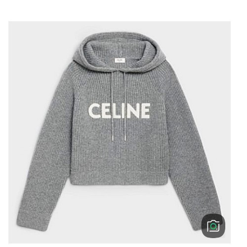 셀린느 CELLNE 로고 어플리케 후드