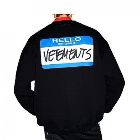 베트멍 My Name Is Vetements 스웨트 셔츠