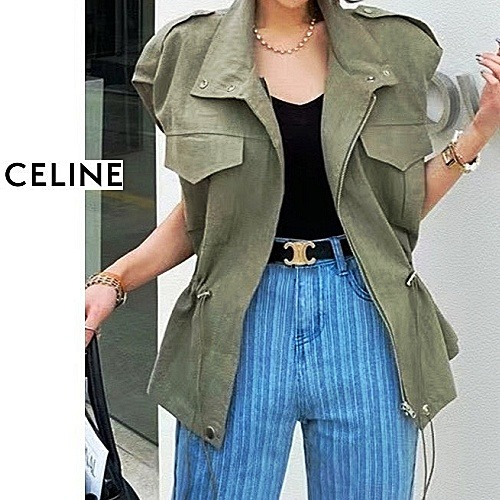 셀*느 CELINE 유니크 견장 자켓