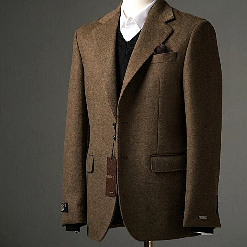 구* GUCCI 울캐시미어 트윗재킷 블랙 솔리드 자켓