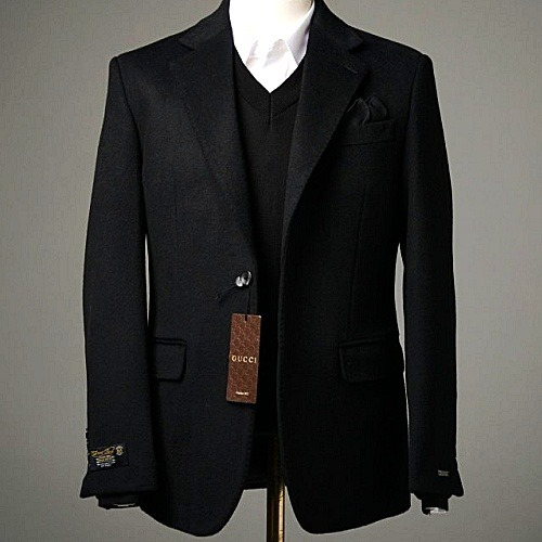 구* GCUUI 울캐시미어 트윗재킷 블랙 솔리드 자켓