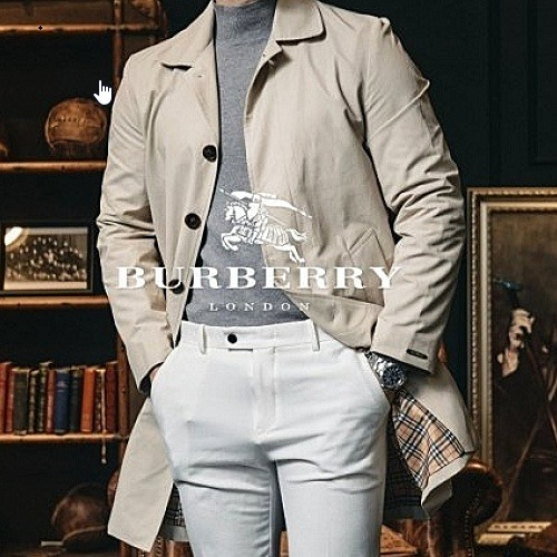 버*리 런던 개버딘 맥코트