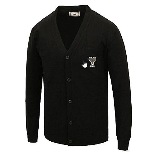 AMI 하트로고 캐시미어 가디건