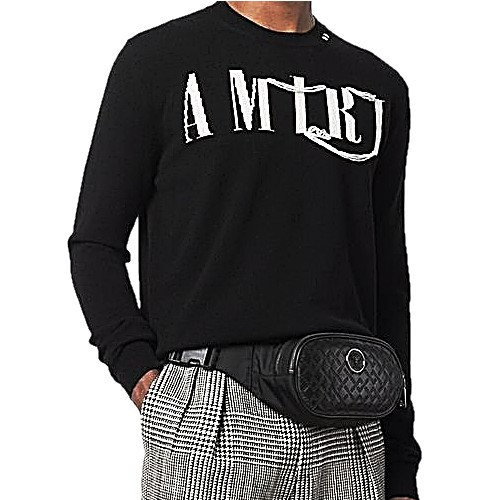 아미리 AMIRI 디스트로고 크루넥 스웨터