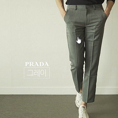 프*다 PRADA 베이직 9부 슬랙스