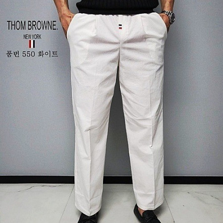 톰브*운 THOMBROWNE 마린넨 일자 밴딩슬랙스