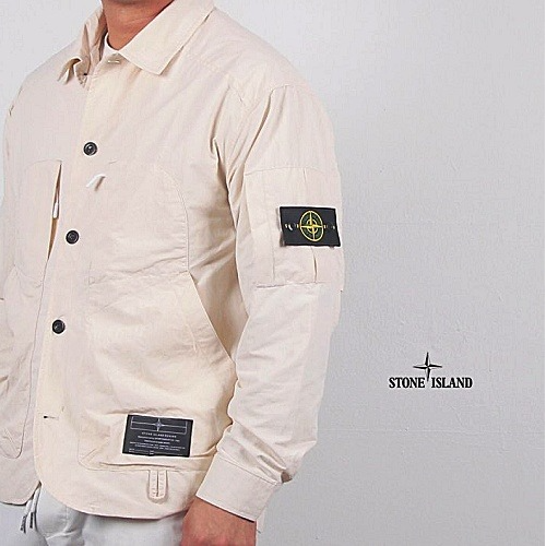 스톤 아일*드 우븐 셔츠자켓