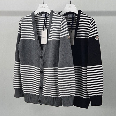 몽클*어 캐시미어 스트라이프 가디건