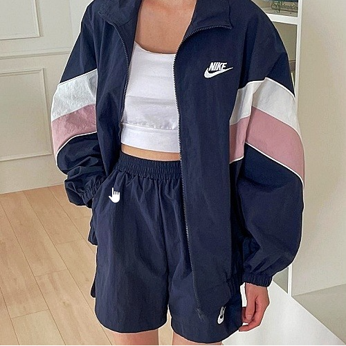 NIKE 투톤 배색 바람막이 셋업 SET