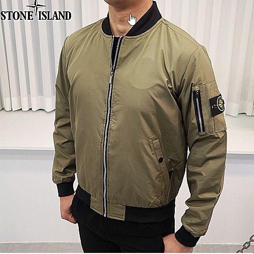 스톤아일*드 항공 포켓 블루종