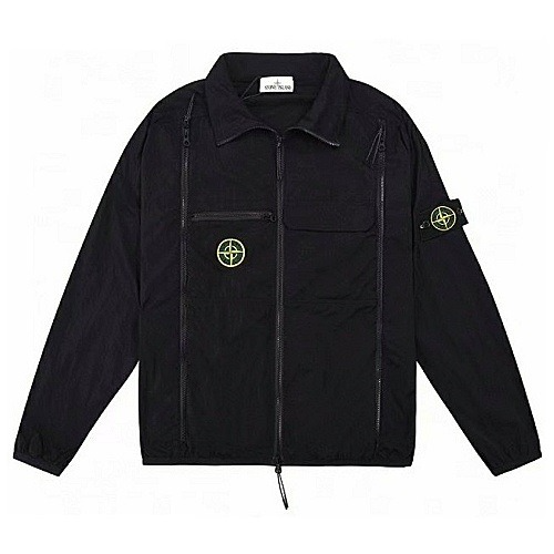 스톤아일*드 STONE ISLAND 자수로고 지퍼 바람막이 자켓